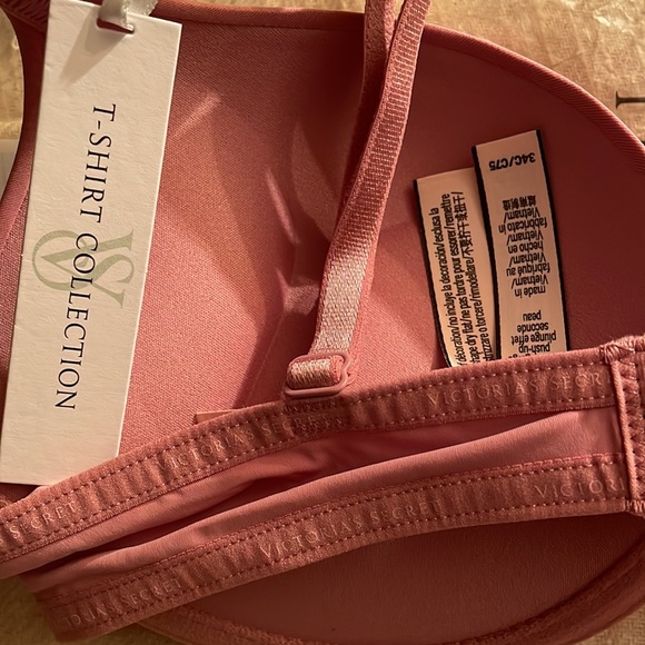 Victoria’s Secret NWT T-Shirt Bra 34C & Sheer Pink Boyshort Panties M - Picture 4 of 7